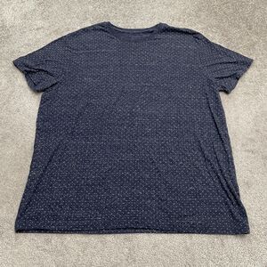 Goodfellow & Co Standard Fit Polka Dot T-Shirt Men XXL Blue Crew Neck Casual Tee